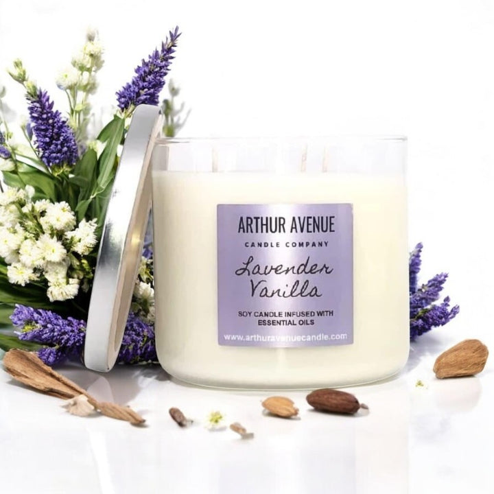 Lavender vanilla candle
